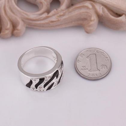Silver Plated Design Lady Ring ,available Size 8