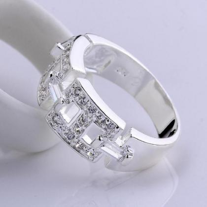 Silver Plated Design Lady Ring