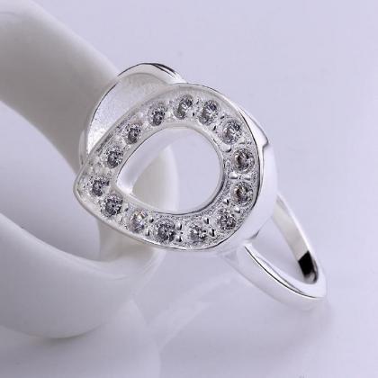 Jenny Jewelry R559-8 Silver Plated Design Lady..