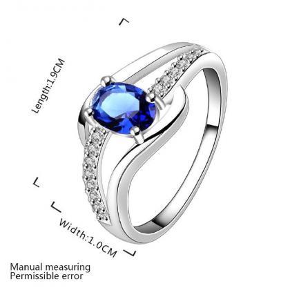 Jenny Jewelry R562 Silver Plated Design Lady Ring