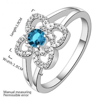 Jenny Jewelry R567 Silver Plated Design Lady Ring