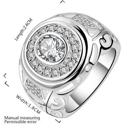 Jenny Jewelry R573 Silver Plated Design Lady Ring