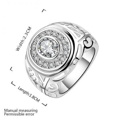 Jenny Jewelry R574 Silver Plated Design Lady Ring