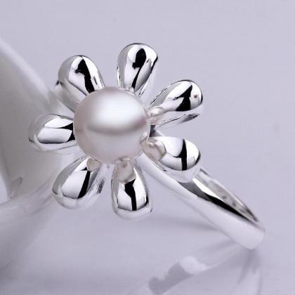 Jenny Jewelry R594 Silver Plated Design Lady Ring