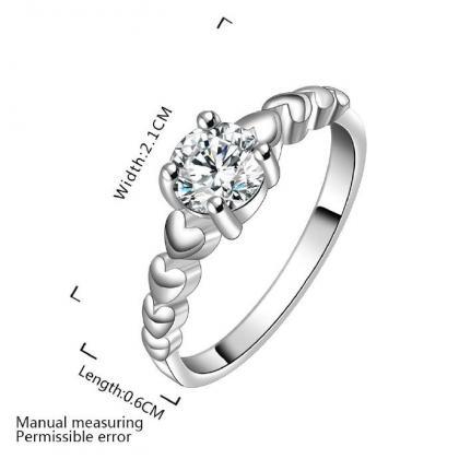 Jenny Jewelry R606 Silver Plated Design Lady Ring