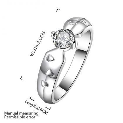 Jenny Jewelry R609 Silver Plated Design Lady Ring