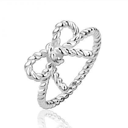 Jenny Jewelry R611 Silver Plated Design Lady Ring