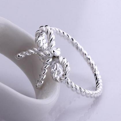 Jenny Jewelry R611 Silver Plated Design Lady Ring