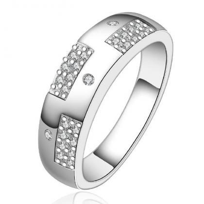 Jenny Jewelry R617 Silver Plated Design Lady Ring
