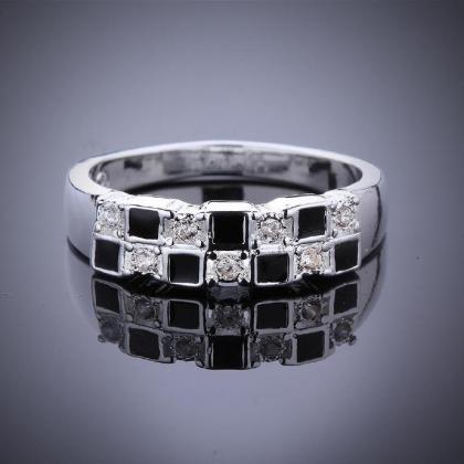 Jenny Jewelry R619 Silver Plated Design Lady Ring