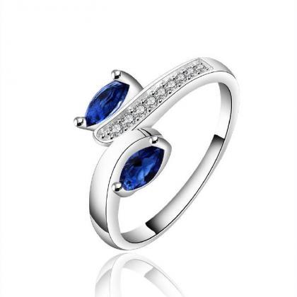 Jenny Jewelry R626 Silver Plated Design Lady Ring