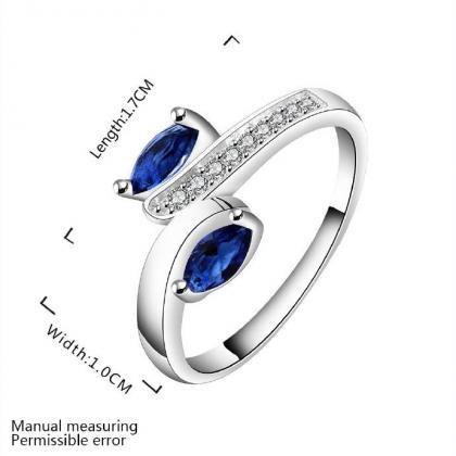 Jenny Jewelry R626 Silver Plated Design Lady Ring