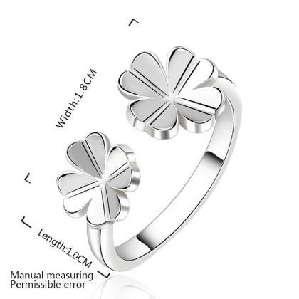 Jenny Jewelry R636 Silver Plated Design Lady Ring..