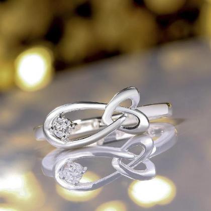Jenny Jewelry R658 Silver Plated Design Lady Ring
