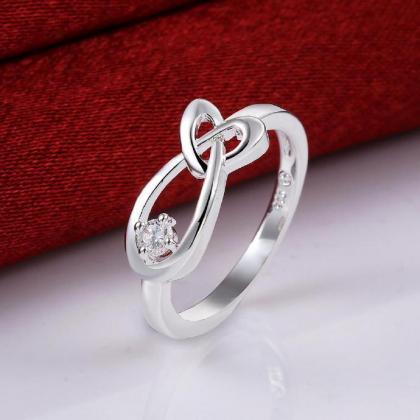Jenny Jewelry R658 Silver Plated Design Lady Ring