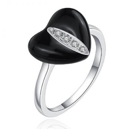 Jenny Jewelry R663 Silver Plated Design Lady Ring
