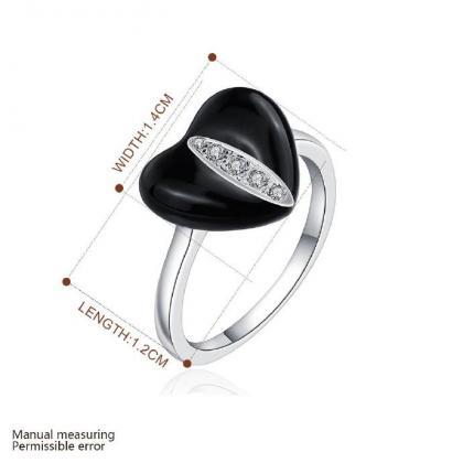 Jenny Jewelry R663 Silver Plated Design Lady Ring