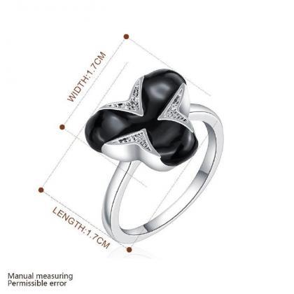 Jenny Jewelry R666 Silver Plated Design Lady Ring