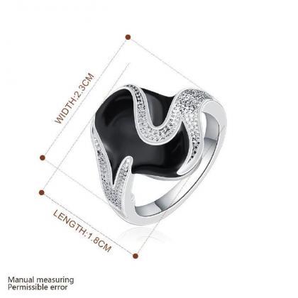 Jenny Jewelry R667 Silver Plated Design Lady Ring
