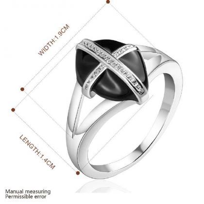 Jenny Jewelry R670 Silver Plated Design Lady Ring