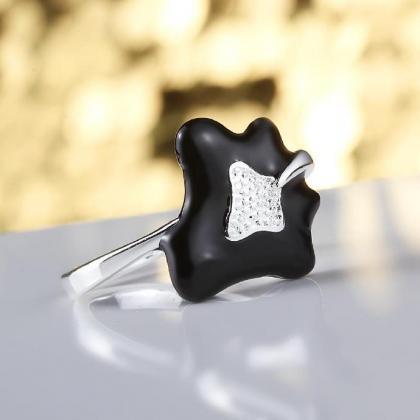 Jenny Jewelry R673 Silver Plated Design Lady Ring