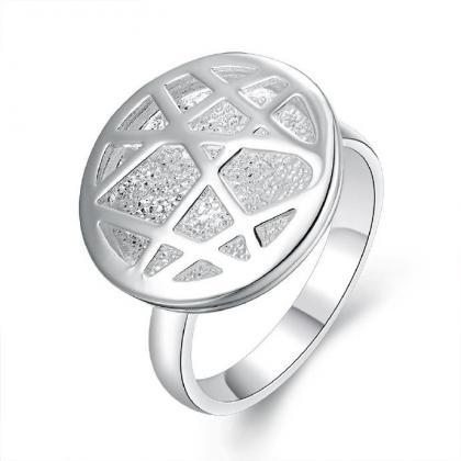 Jenny Jewelry R678 Silver Plated Design Lady Ring