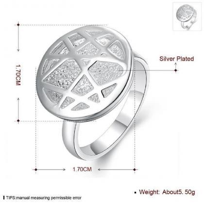 Jenny Jewelry R678 Silver Plated Design Lady Ring