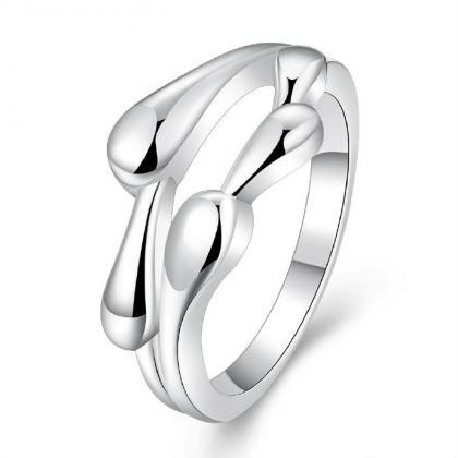 Jenny Jewelry R701 Silver Plated Design Lady Ring