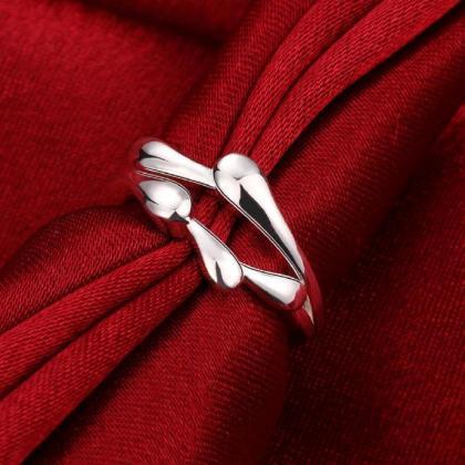 Jenny Jewelry R701 Silver Plated Design Lady Ring