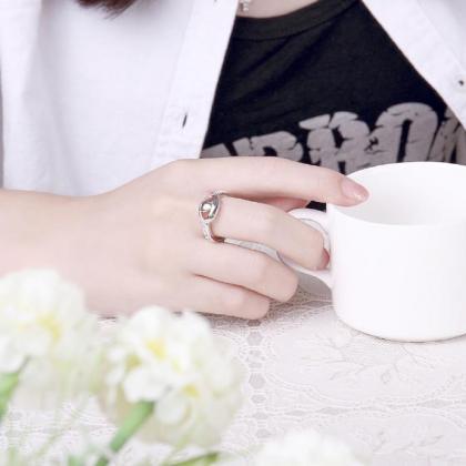 Jenny Jewelry R714 Silver Plated Design Lady Ring