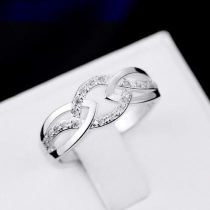 Jenny Jewelry R718 Silver Plated Design Lady Ring
