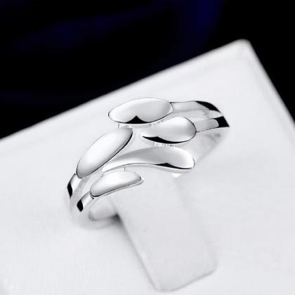 Jenny Jewelry R721 Silver Plated Design Lady Ring
