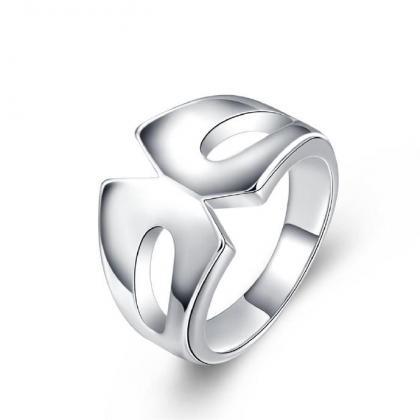 Jenny Jewelry R729 Silver Plated Design Lady Ring