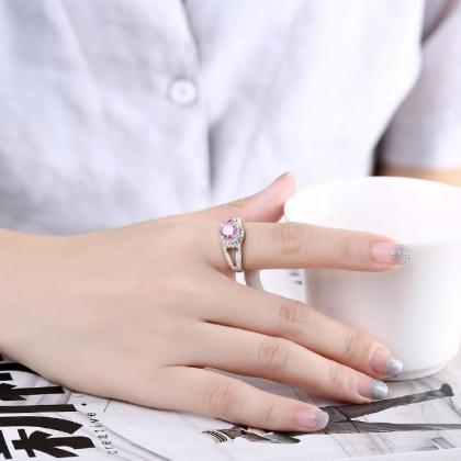Jenny Jewelry R730 Silver Plated Design Lady Ring