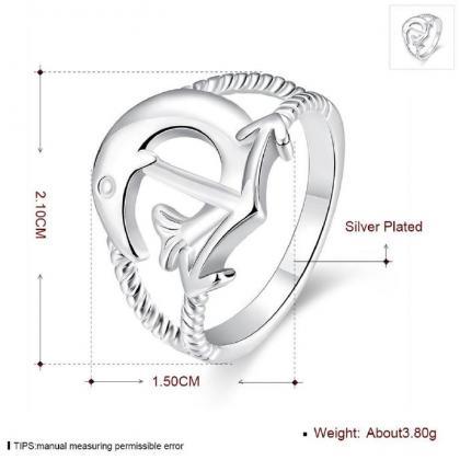 Jenny Jewelry R737 Silver Plated Design Lady Ring