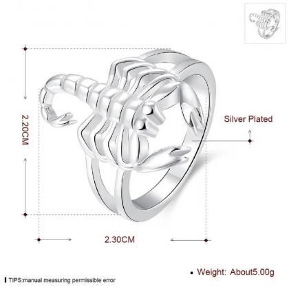 Jenny Jewelry R739 Silver Plated Design Lady Ring