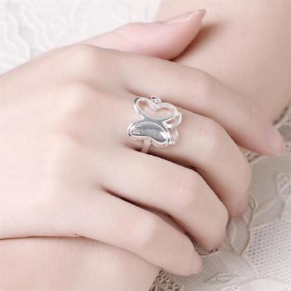 Jenny Jewelry R747 Silver Plated Design Lady Ring..