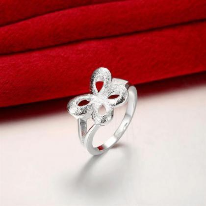 Jenny Jewelry R750 Silver Plated Design Lady Ring