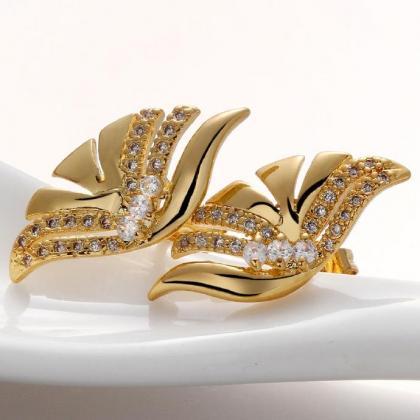 Jenny Jewelry E015-a 18k Gold Plating High Quality..