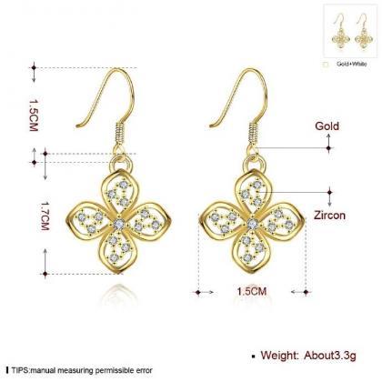 Jenny Jewelry E018-a 18k Gold Plating High Quality..