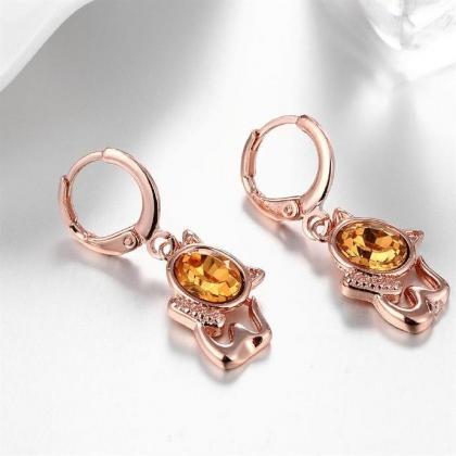 Jenny Jewelry E089 18k Gold Plating High Quality..