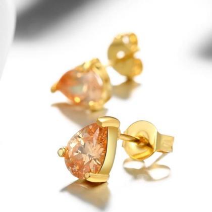 Jenny Jewelry E005 Fashion Jewelry Real Gold..