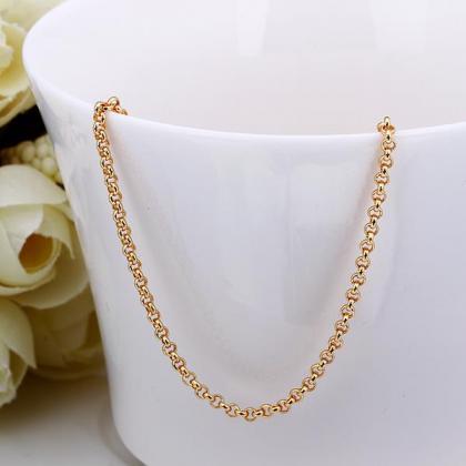 Jenny Jewelry C010 18k Gold Plated Long Chain