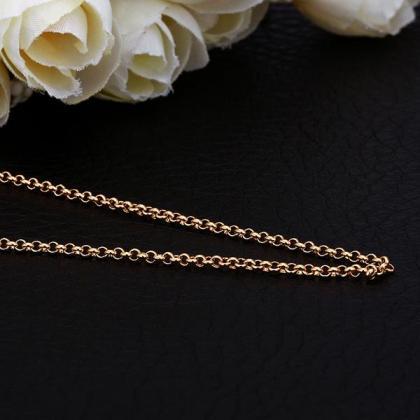 Jenny Jewelry C010 18k Gold Plated Long Chain