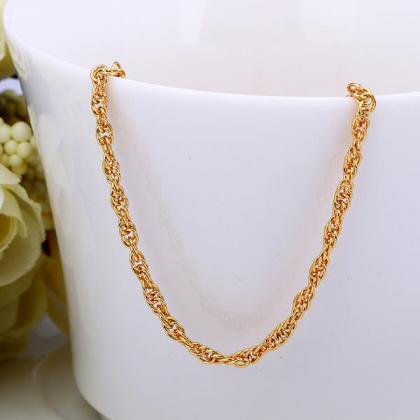 Jenny Jewelry C029 18k Gold Plated Long Chain