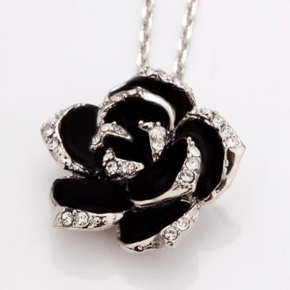Jenny Jewelry N008 18k Real Gold Love Flower..