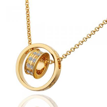 Jenny Jewelry N029 18k Real Gold Plated Necklace..