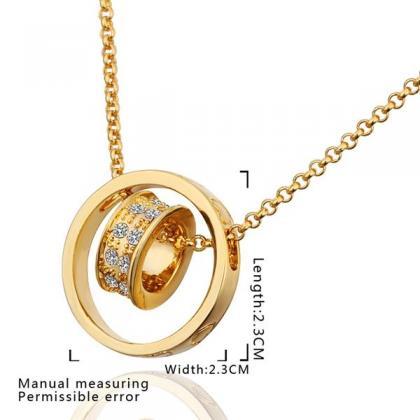 Jenny Jewelry N029 18k Real Gold Plated Necklace..