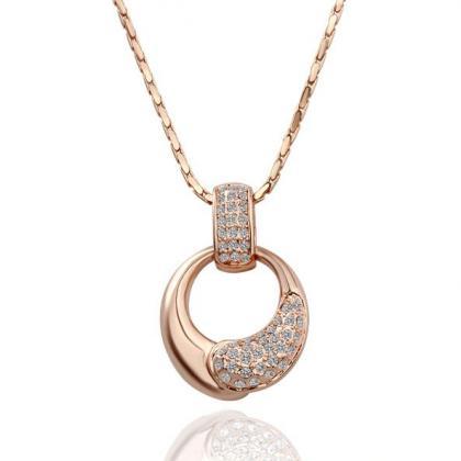 Jenny Jewelry N054 18k Real Gold Plated Necklace..