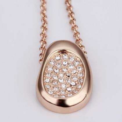 Jenny Jewelry N087 18k Real Gold Plated Necklace..